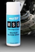 Molyslip MSS（硅质润滑剂)是一种优秀的润滑剂，应用在不能使用润滑油或润滑脂的地方。Molyslip MSS（硅质润滑剂)是理想的清洁，低毒润滑剂，应用在不能使用润滑油或润滑脂的汽车、服装和家具等行业。Molyslip MSS（硅质润滑剂)可以作为塑料和橡胶模具的脱模剂。